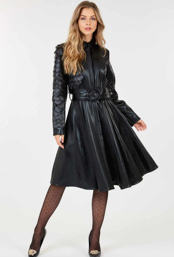 Black Scaled Jacket/Dress