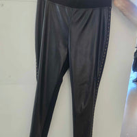 Studded Vegan Leather Leggings