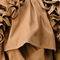 Ruffled Trench Coat
