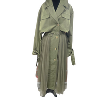 Olive Aura Trench