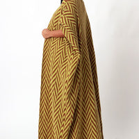 Front Open Maxi Cardigan with Head Band