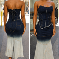 The Corset Denim Dress
