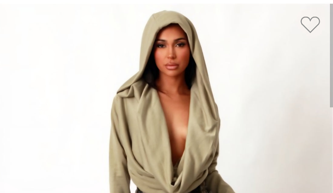 Aura Draped Hoodie