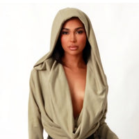 Aura Draped Hoodie