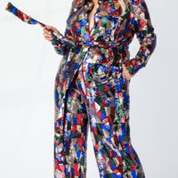 Ashley Sequins Shirt and Pant Set