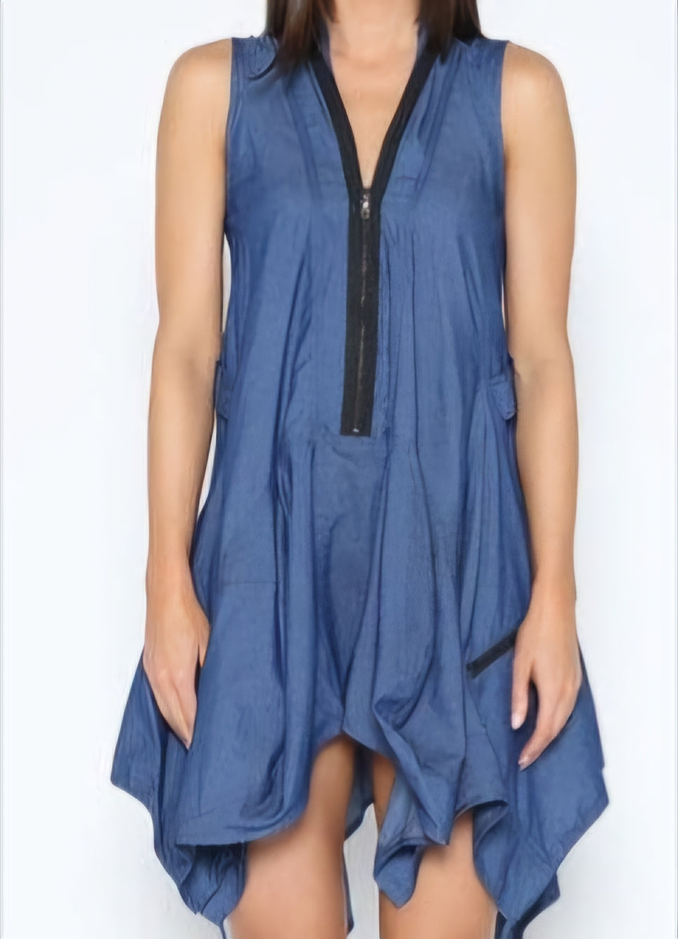 Sleeveless Denim Dress