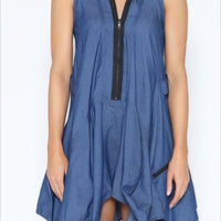 Sleeveless Denim Dress