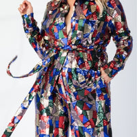 Ashley Sequins Shirt and Pant Set