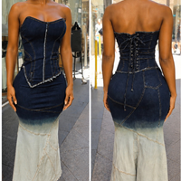 The Corset Denim Dress
