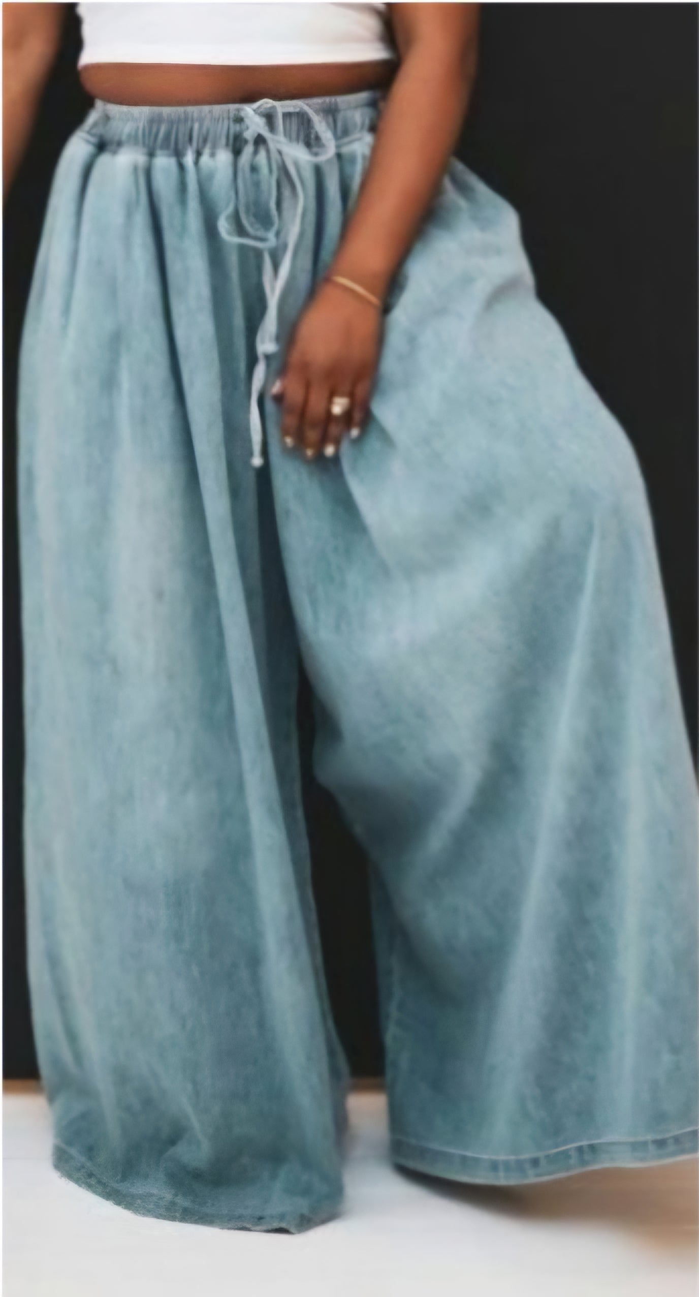 Wide Leg Denim Pants – Elan of Eulalia