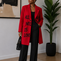 All We Need Is Love Long Blazer