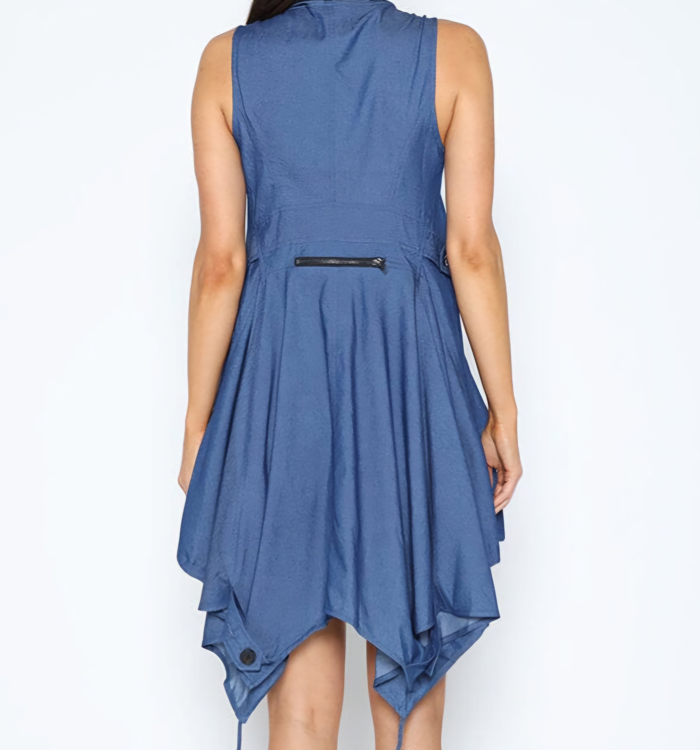 Sleeveless Denim Dress – Elan of Eulalia