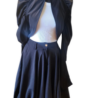 Ashley Upscale Crop Jacket and Pleated Culotte Set