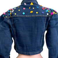 The Crop Stone Denim Jacket