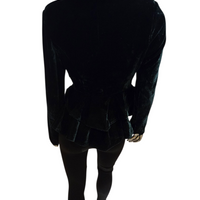 Velvet Peplum Blazer