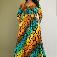 Bold 2 piece Maxi Skirt Set