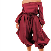 Two Piece Off Shoulder Crop Set