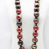 Giant Beads Necklace -Hand Gilded
