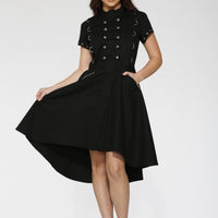 The Military Hi-Lo Dress