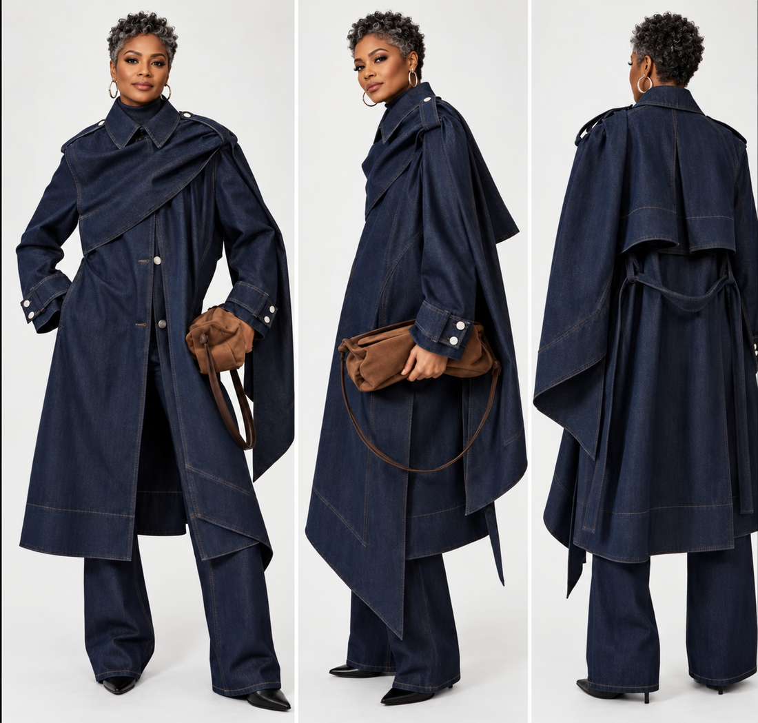 Denim Trench Coat