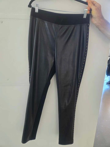Studded Vegan Leather Leggings