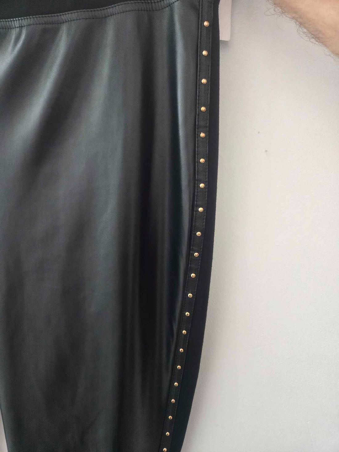 Studded Vegan Leather Leggings