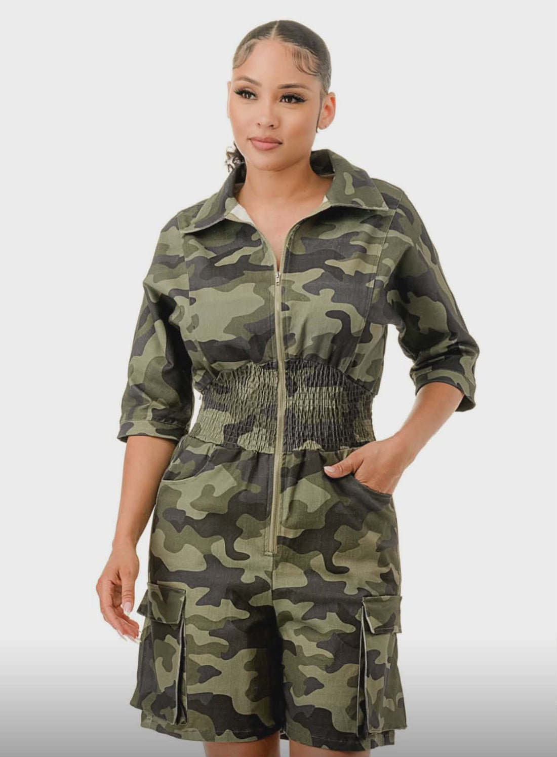 The No Rules Camo Romper