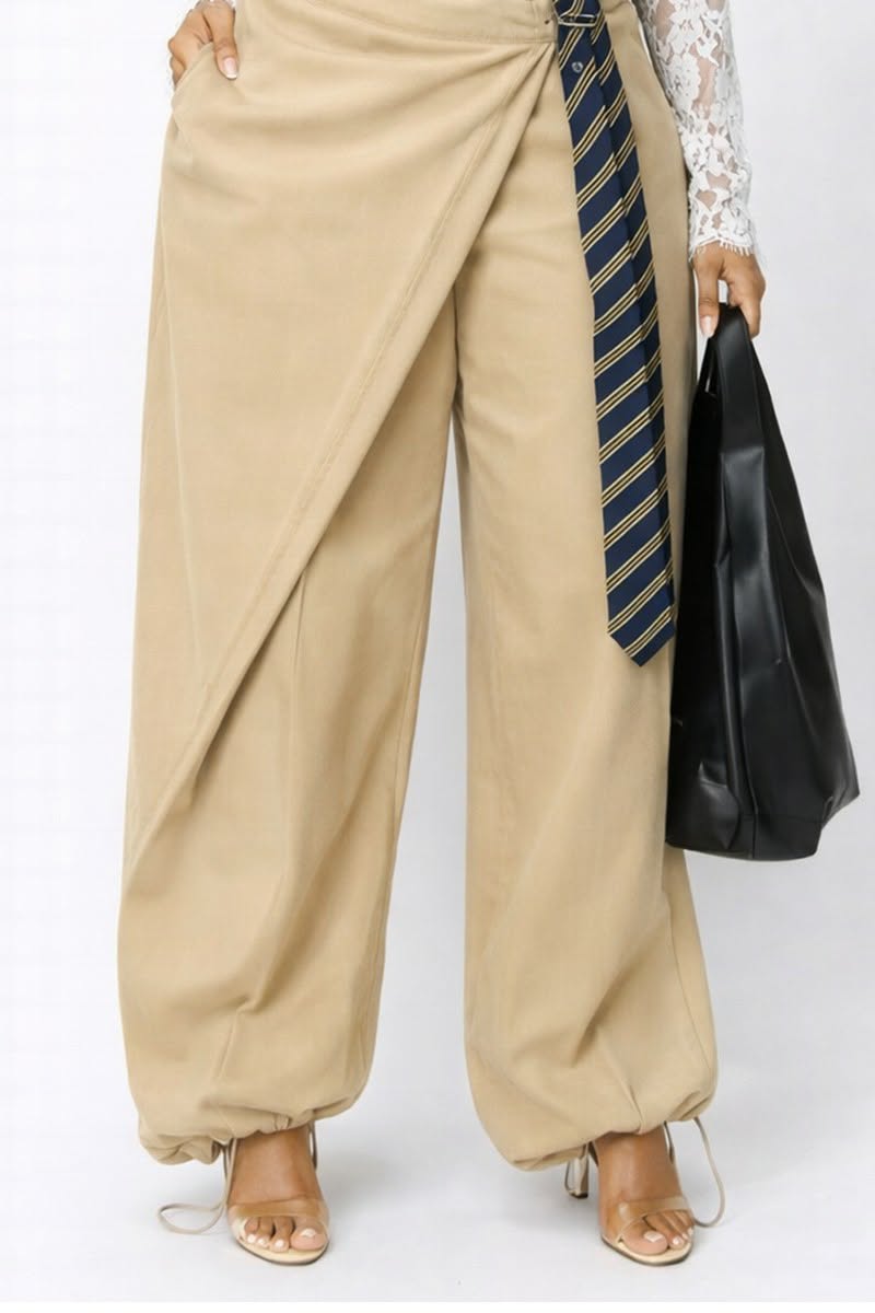 Tied Up Wide Leg Pants
