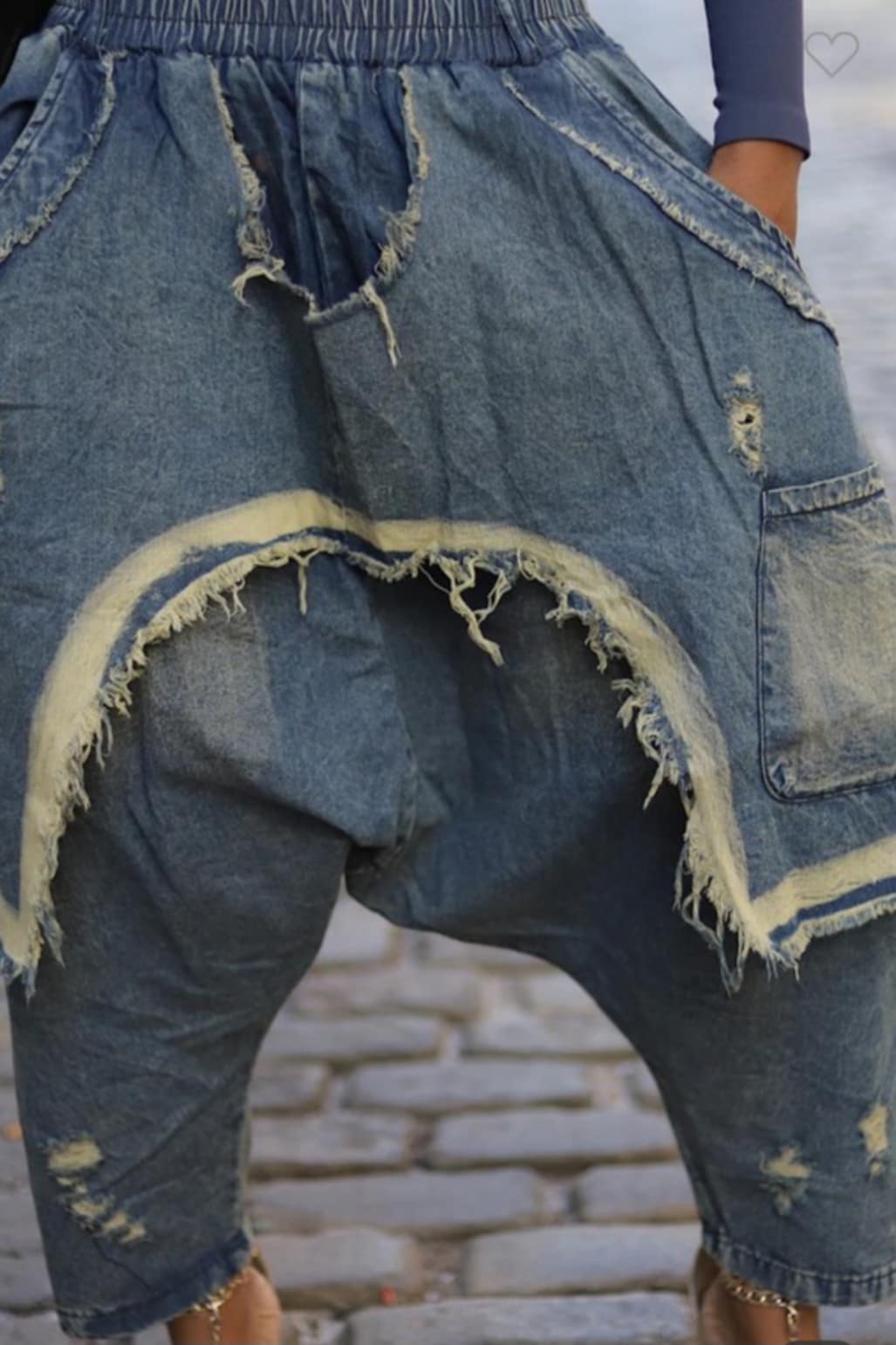 Layered Rebel Harem Jeans