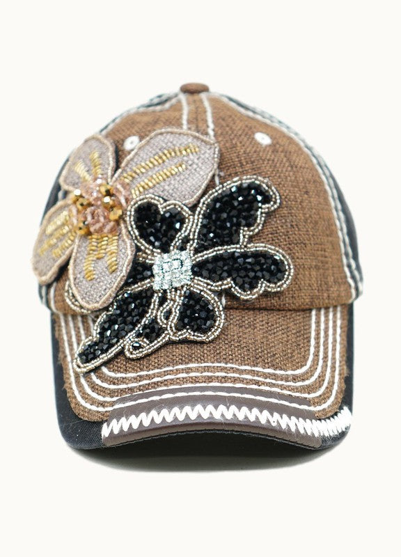 Rustic Diva Flower Hat