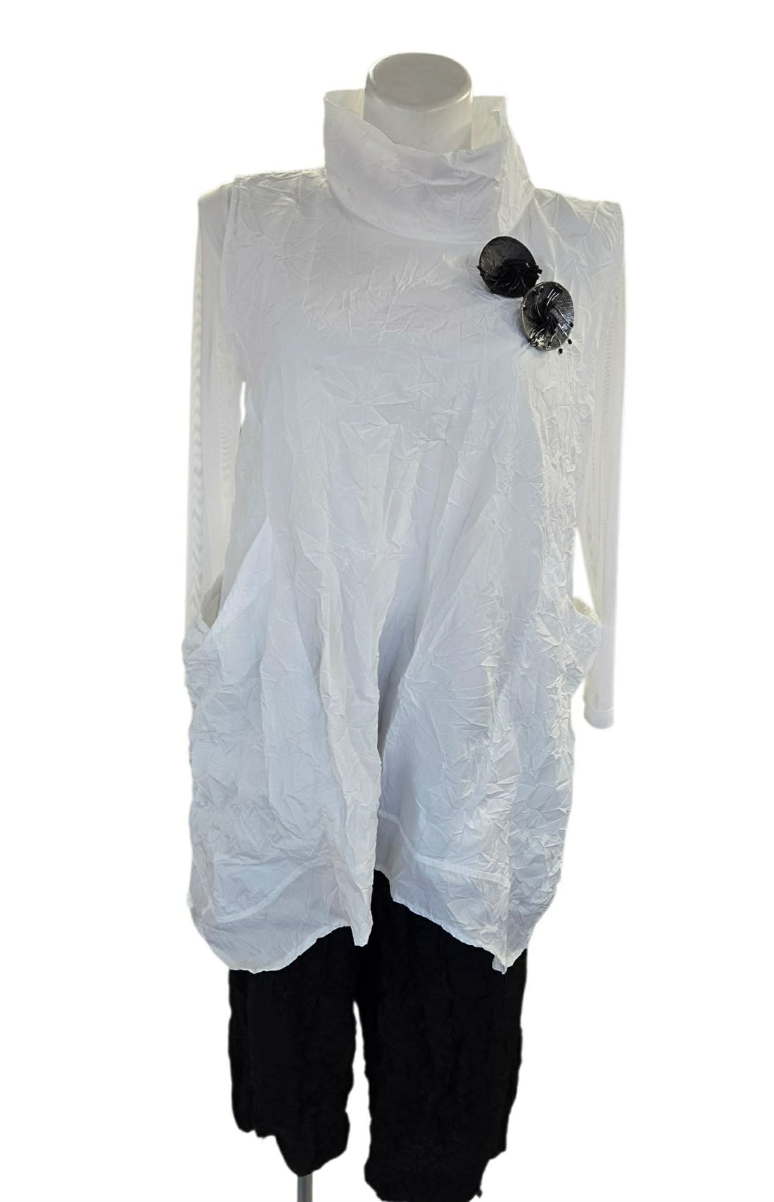 The Crinkled Cowl Top