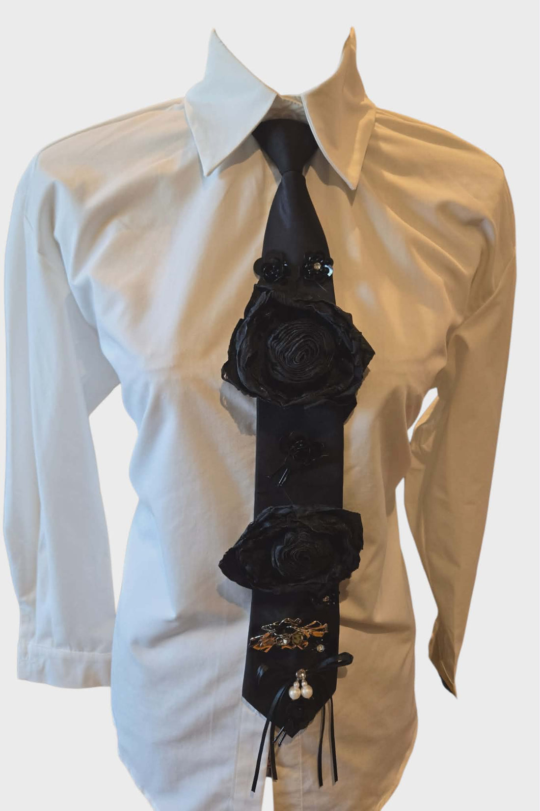 The Black Tie Button Down