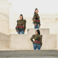 Battle Babe Peplum Top