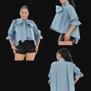 Oversized Bow Boss Top