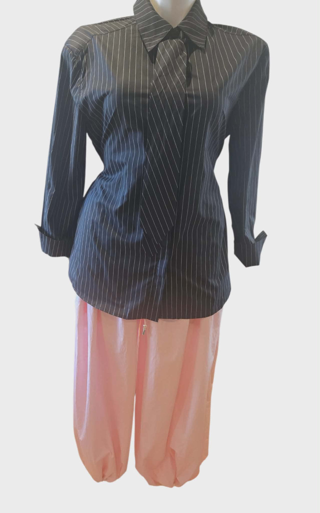 Pinstripe Button Down & Tie