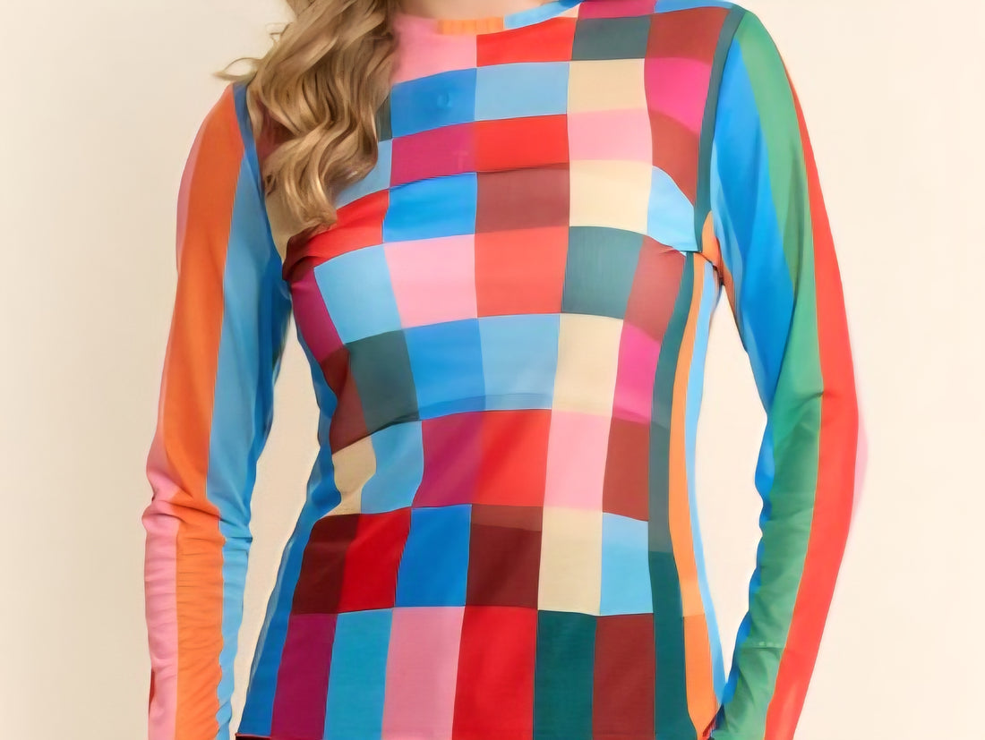 Checker Board Pullover