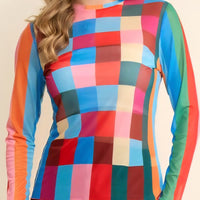 Checker Board Pullover