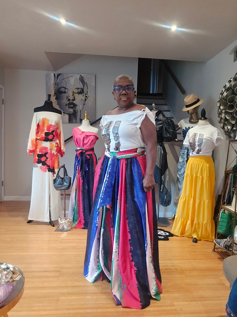 Color Rush Maxi Skirt