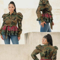 Battle Babe Peplum Top