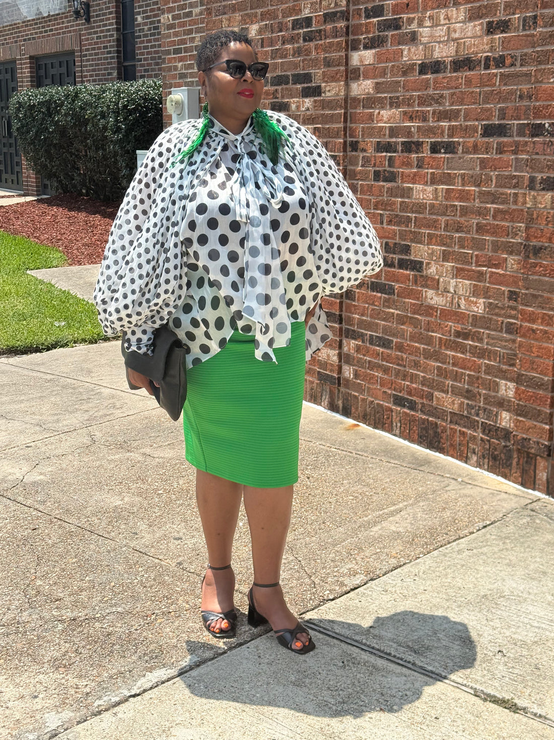 Polka Dot Flow Top
