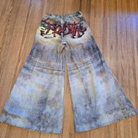 Graffiti Wide Leg Pants