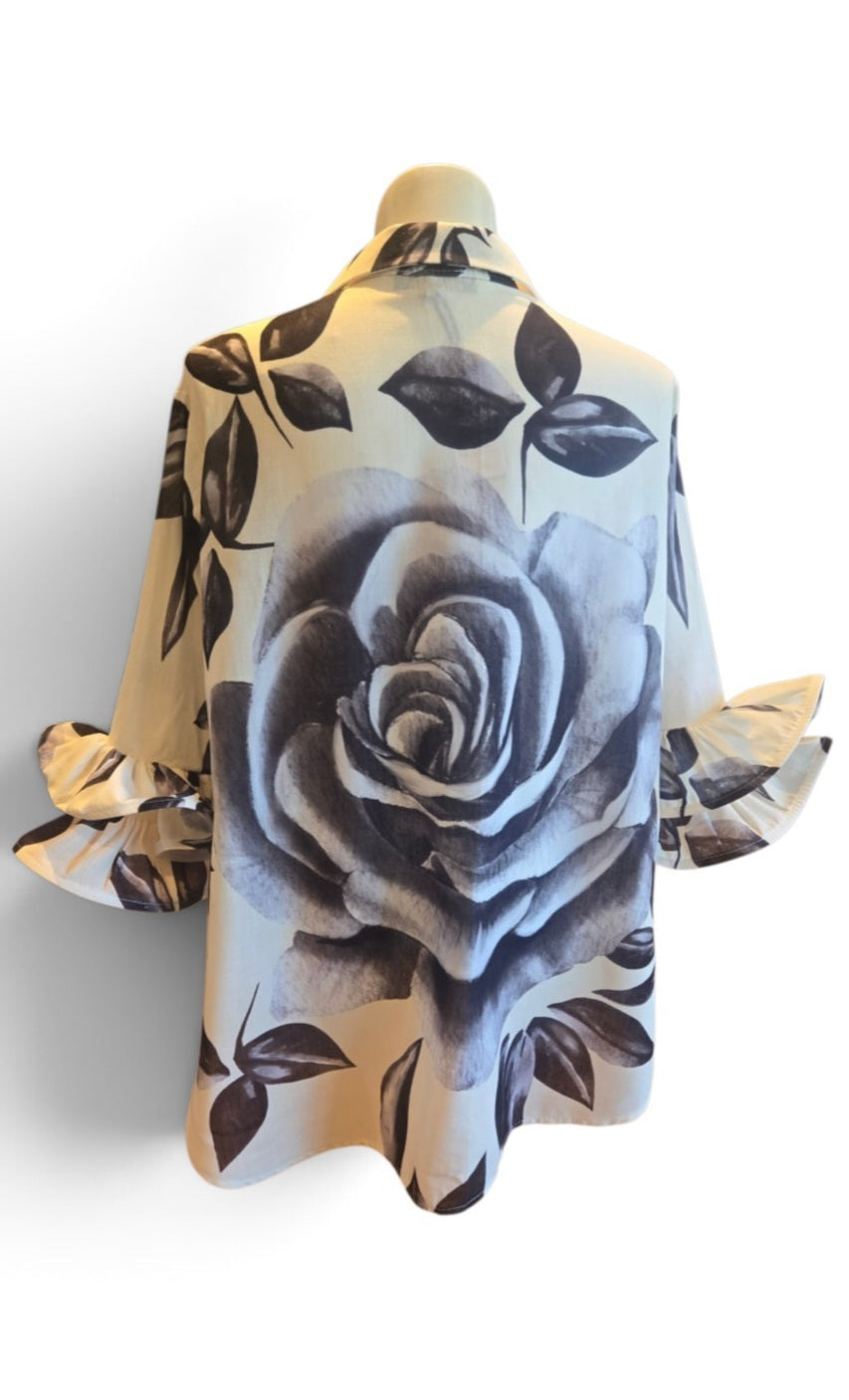 Artistic Floral Blouse