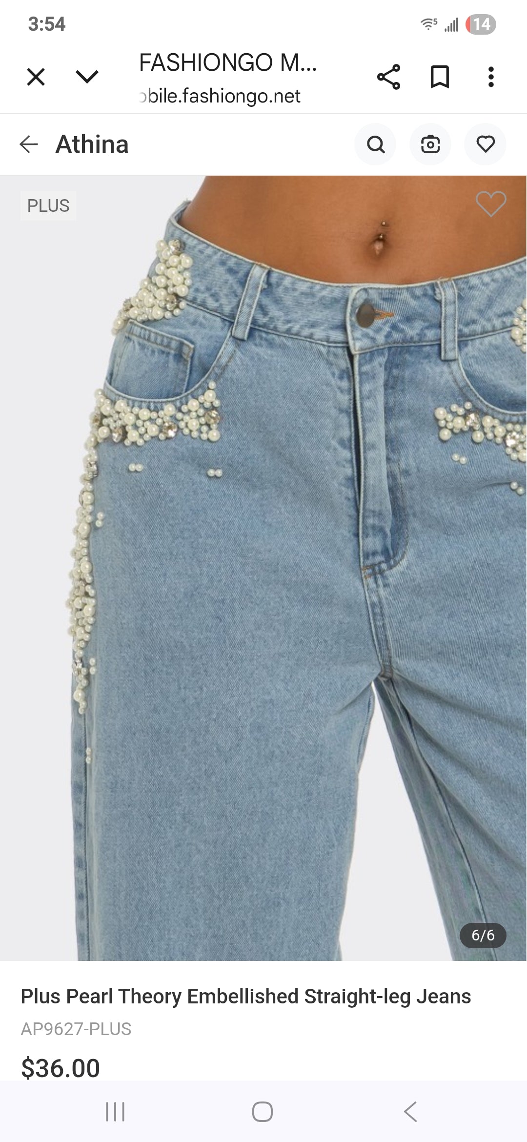 Ms. Pearl Embellished Straight-leg Jeans