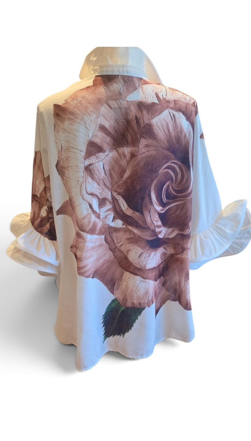 Artistic Floral Blouse