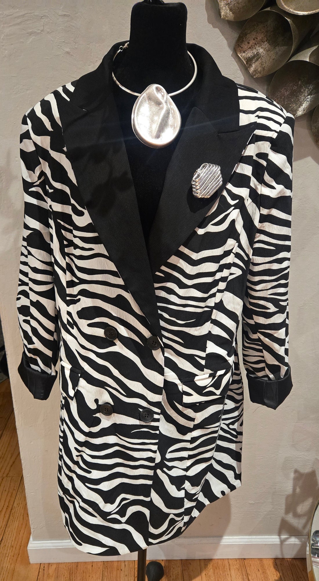 Zebra Print Blazer/Dress
