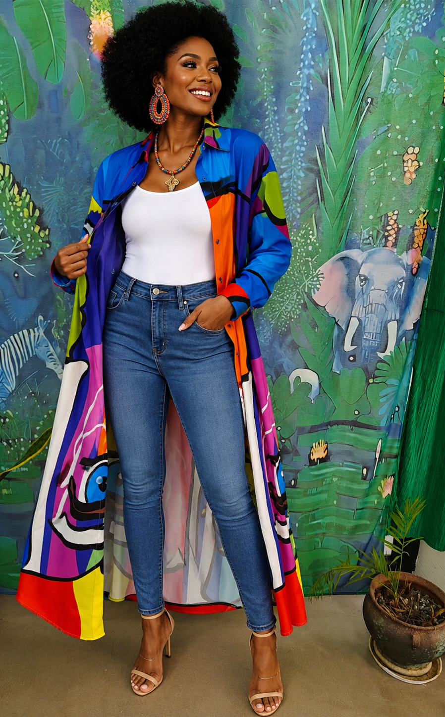 Colorful Duster/Dress