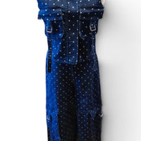 Denim Silver Polka-Dot Cargo 2-piece set