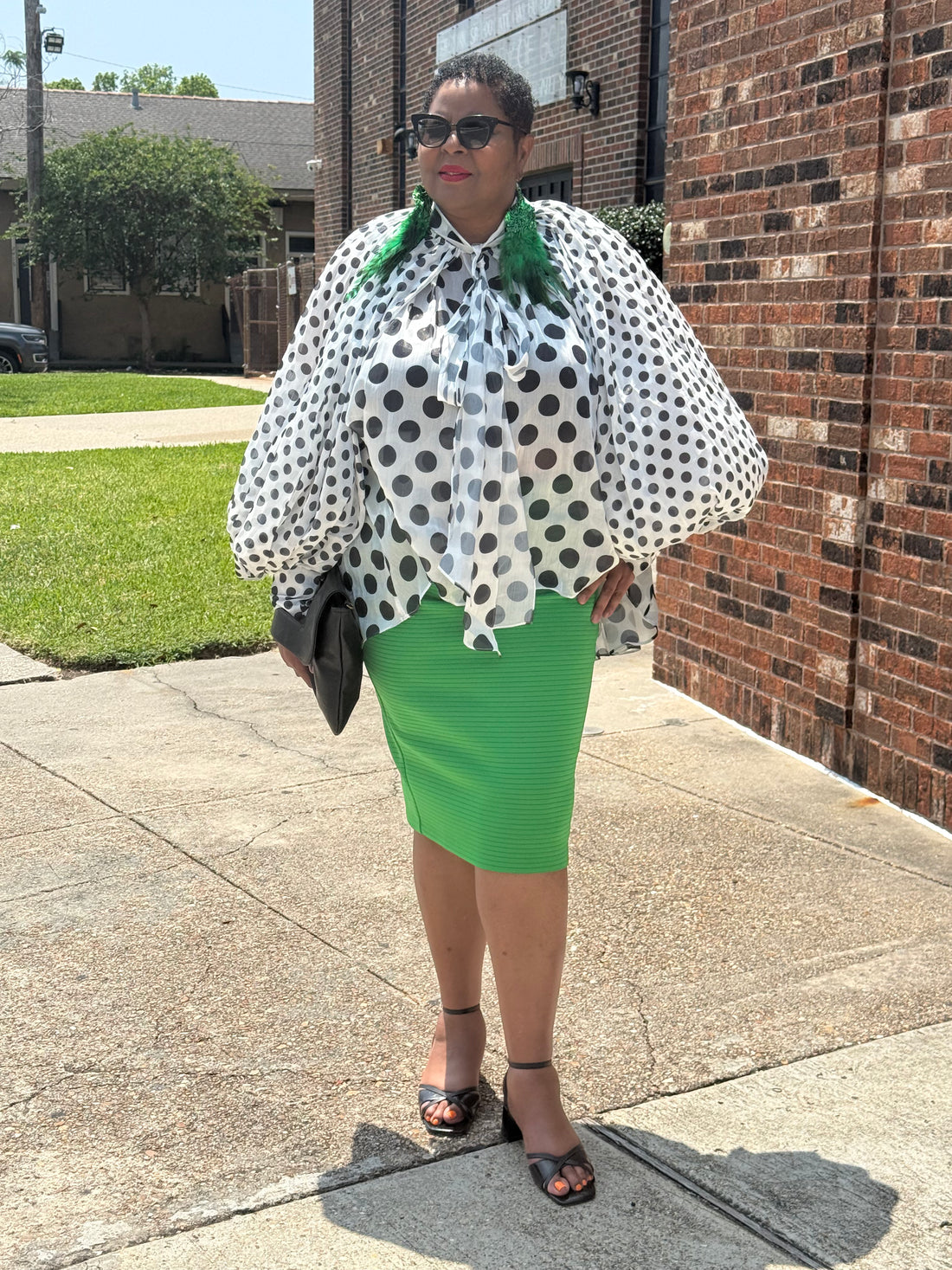 Polka Dot Flow Top