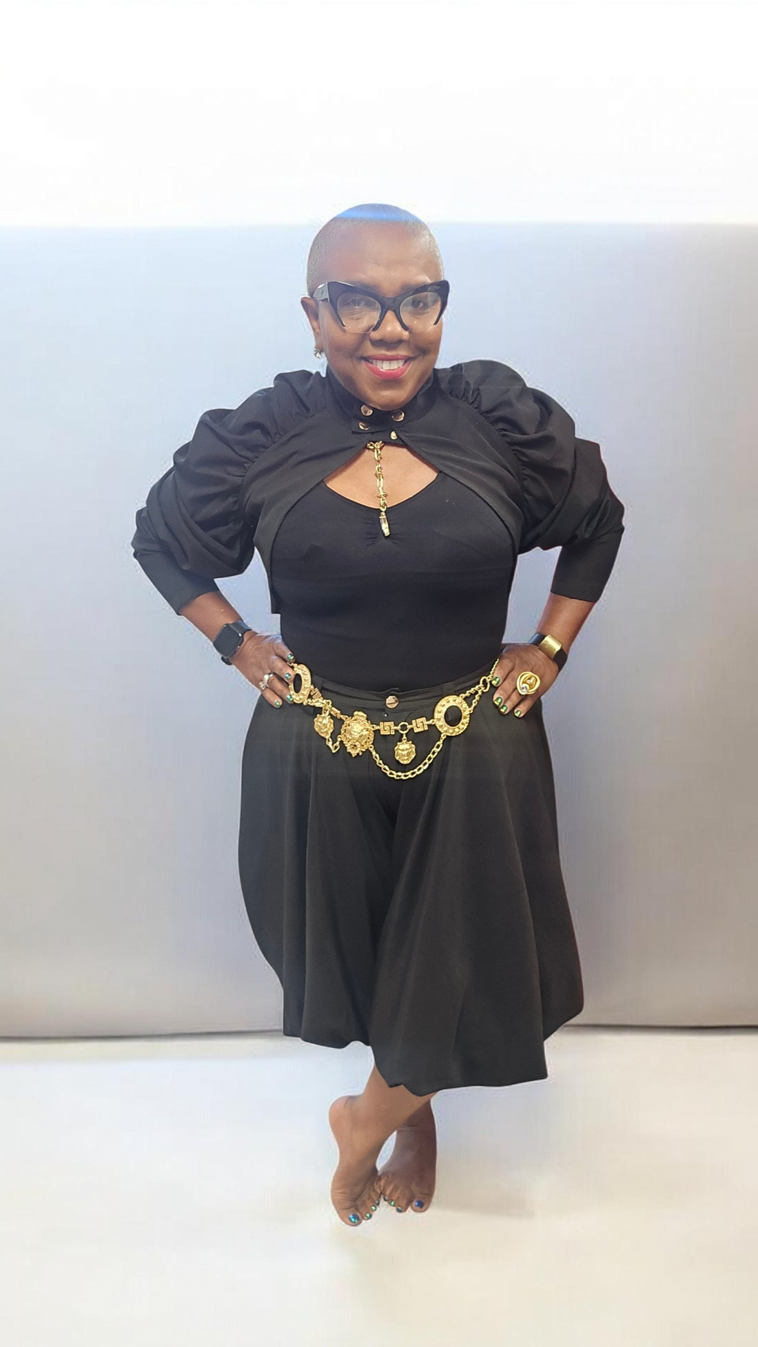 Ashley Upscale Crop Jacket and Pleated Culotte Set
