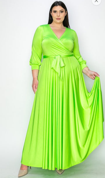 Neon Wrap Maxi